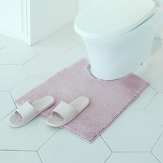 sina&somo 絨毛浴室腳踏墊, 粉色