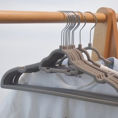 Franonde高級防滑衣架 33cm, 灰色, 30個