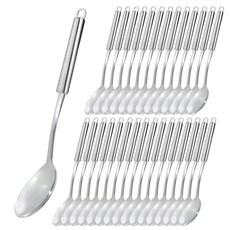 GENIAL 湯匙, 亮面銀, 30個