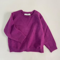 Bienvenue兒童款寬鬆版型拉格朗針織T恤