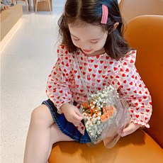 女童彩色心形襯衫 CCW14GBL162