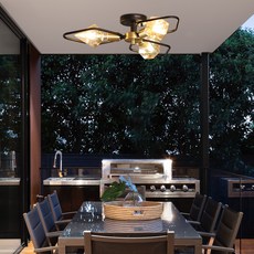 Wonha 室內直接 3 光檯燈 18858-3, 黑色