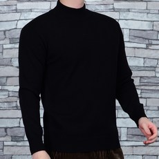 타운클로 남성용 모크넥 반 목폴라 니트 Y