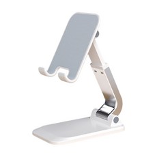 葉子小舖 折疊手機支架 Q7鋁合金 珍珠白 輕巧便攜 穩固支撐, 2個