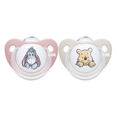 Nook 迪士尼 安撫奶嘴 Pooh + Eeyore 套裝, S2(6-18個月), 混色, 1套