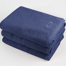 송월타월 컴포트 그라운드 바스타올 450g 30수 면사, 블루, 3개