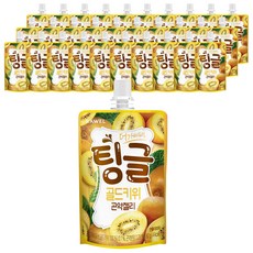 tinggeul 低卡蒟蒻果凍飲 黃金奇異果口味, 80g, 30包
