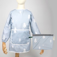 베베슈에뜨 아동용 방수 긴팔 미술가운 + 파우치 세트, 키즈트리