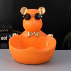 J.U.N.B.I 熊配件小物車鑰匙收納盒, 橘色