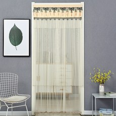 Market A 蕾絲刺繡雙層窗簾, TYPE8