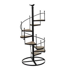 Enasu Rieno 室內植物架陽台多肉架子 TC006, 黑色