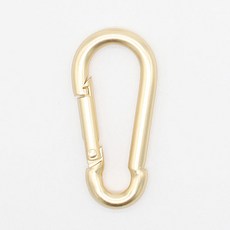 ButtonKing 彩色單鍵式登山扣包包掛環, 霧面金色, 2個