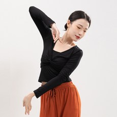 Youzelike長袖背心短上衣芭蕾舞衣