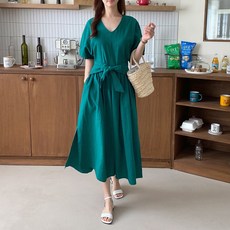 후니네 토리 임산부 린넨 원피스