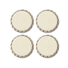 金屬徹爾尼組合鈕扣 25mm, 鎳IV, 4個