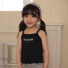 kikimora 女童訂製款緞帶肩帶背心T恤