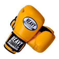 HEAVY HITTERS Champion 魔術貼訓練拳擊手套 H6 14, 黃色 (H6-YW)