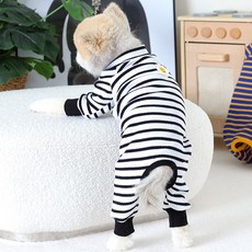 AMYLOVESPET 寵物 BA 雛菊針織連身衣, 白色