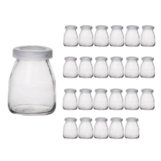 首爾包裝 優格布丁玻璃瓶, 24個, 150ml