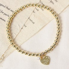 오에스티 여성용 14K 에떼르넬 스톤하트 패션팔찌