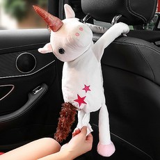 JCP 똑딱이 핸즈 애니멀 티슈커버, 화이트유니콘