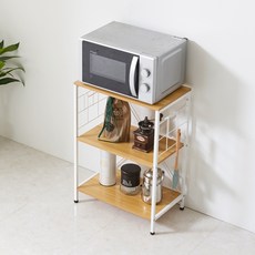 노아가구 전자렌지대 SS-1, 화이트메이플, 3단