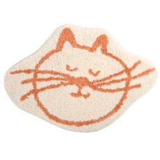 Dailylike My Buddy 絨毛腳踏墊, 寵物貓款 米色