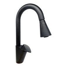 Daejung Waters 廚房單孔鵝頸水龍頭 黑色 SK7000, 1個