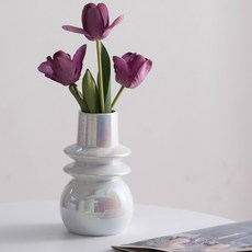 몬드스팟 오로라 호리병 오브제 인테리어 세라믹 꽃병 YY57593, B, 1개