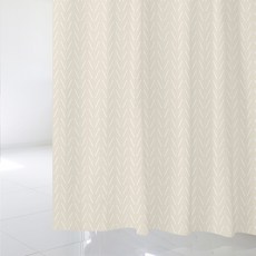 디자인수풀 북유럽 스타일 샤워커튼 sc334 L 1800 x 1880 mm + 플라스틱 고리 12p + 커튼봉 화이트 풀세트, 1세트, 멀티(혼합)컬러