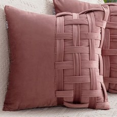 Market A 半格紋圖案抱枕