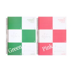 STUDIO EIGHT 6格數學筆記本, 2入, 隨機出貨