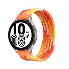 스페이스쉴드 브레이드 솔로루프 나일론 스마트워치 스트랩 밴드 20mm L, 샤이닝오렌지