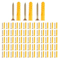 OON 노란색 크로커 플라스틱 확장 나사, 68개