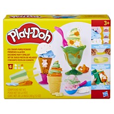 Hasbro 孩之寶 Play-Doh 培樂多 冰淇淋派對 E23855L01, 混和顏色, 608g, 1套