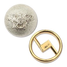 가디건 포인트 단추 2종 세트 21mm, 격자꼬다리, 경찰독수리, 20세트