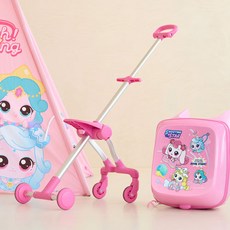 女童流星奇妙萌可兒童翅膀行李箱