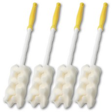 babybear 奶瓶清潔刷, 黃色, 4個