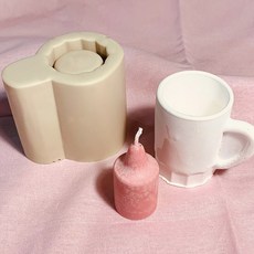 AngleThing 杯子燈塔蠟燭二維矽膠模具, 單色