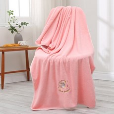 Sonnyo 柔軟月兔沙灘巾 70 x 140 cm, 1個, 03 粉紅色