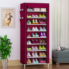 SAERON簡易鞋櫃 9層, 紅色的