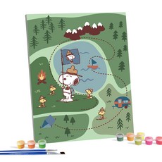 iLovePainting 花生漫畫 DIY 鑽石畫 40 x 50 cm, 路線圖, 1個