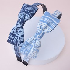 MerciBand 女童丹寧蝴蝶結髮帶2件組