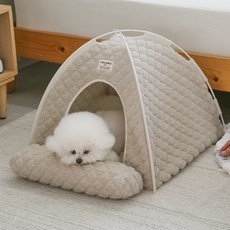 CHOCOPET house 狗狗電熱墊 暖炕屋 一般款, 1個, 米色