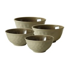 Heritage 飯碗+湯碗, 單色, 飯碗 2入+大碗 2入