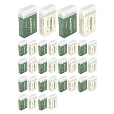 Pinkfoot 橡皮擦2款 各16入, 象牙白+綠色, 1組