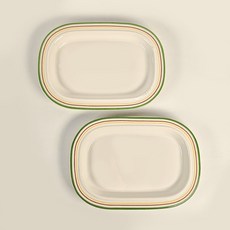 시라쿠스 메이플 피클 접시, 코지그린, 2개 코지그린, 2개