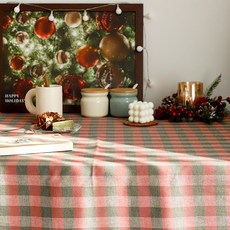 Fabric Farm 20支紗 Noel 聖誕格紋布料 1298, 紅色 + 綠色, 1個