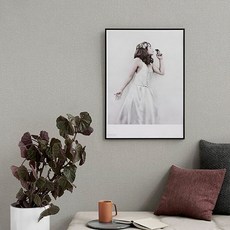 홈앤데코 물로붙이는 간편한 셀프 인테리어 벽지, 매트그레이(49595-03)