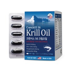 CranceUS 磷蝦油, 60顆, 1盒